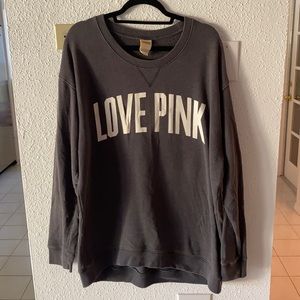 PINK Victoria’s Secret Gray Crewneck Sweater Size L